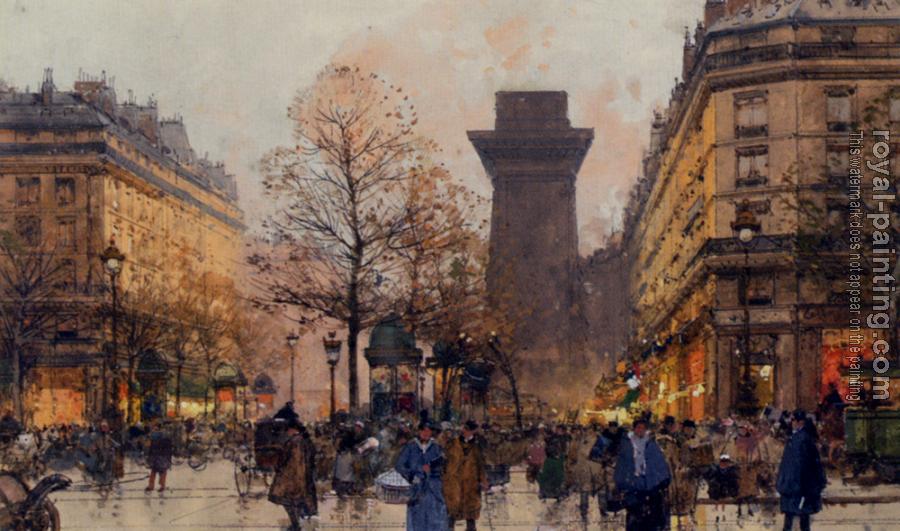 Eugene Galien-Laloue : Les Grands Boulevards A Paris